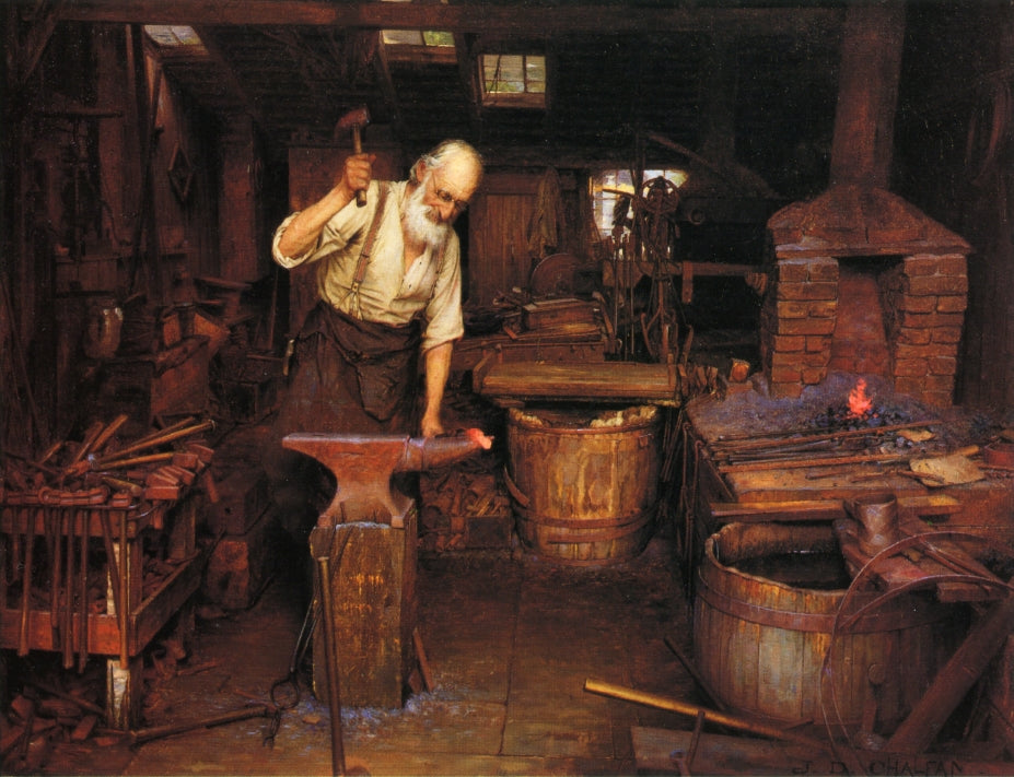 The Blacksmith by Jefferson David Chalfant,A3(16x12")Poster
