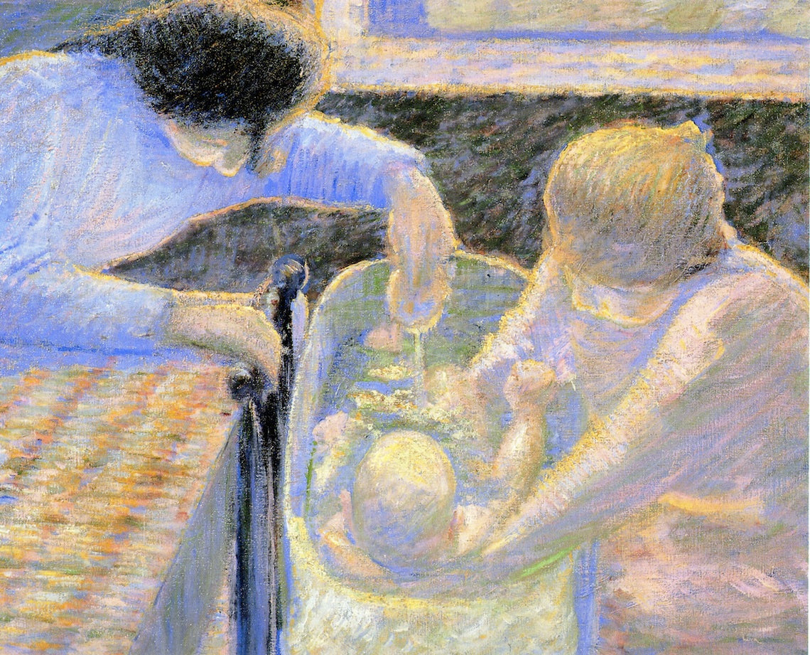 Bathing the Child by Theodore Earl Butler,A3(16x12")Poster