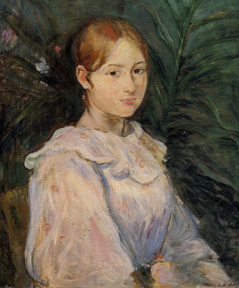 Bust of Alice Gamby , vintage artwork by Berthe Morisot, 12x8" (A4) Poster