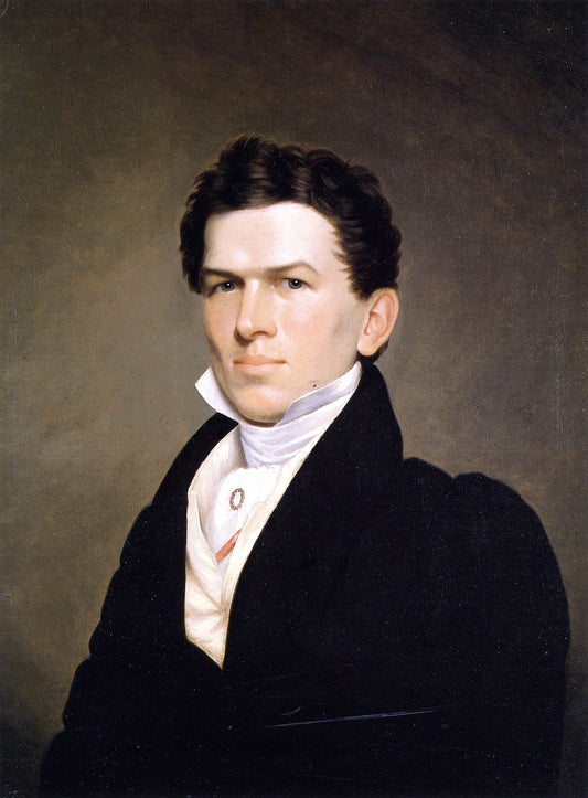 Abraham Garland Randall, vintage artwork by James Frothingham, 12x8" (A4) Poster