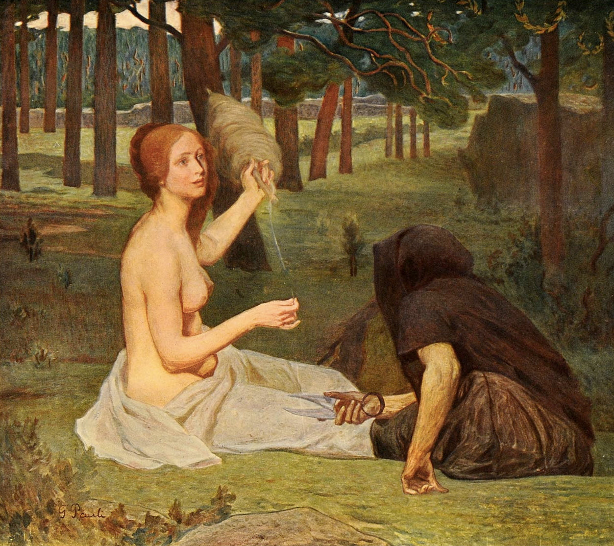 Fate, Life, Truth, Beauty by Georg Pauli,A3(16x12")Poster