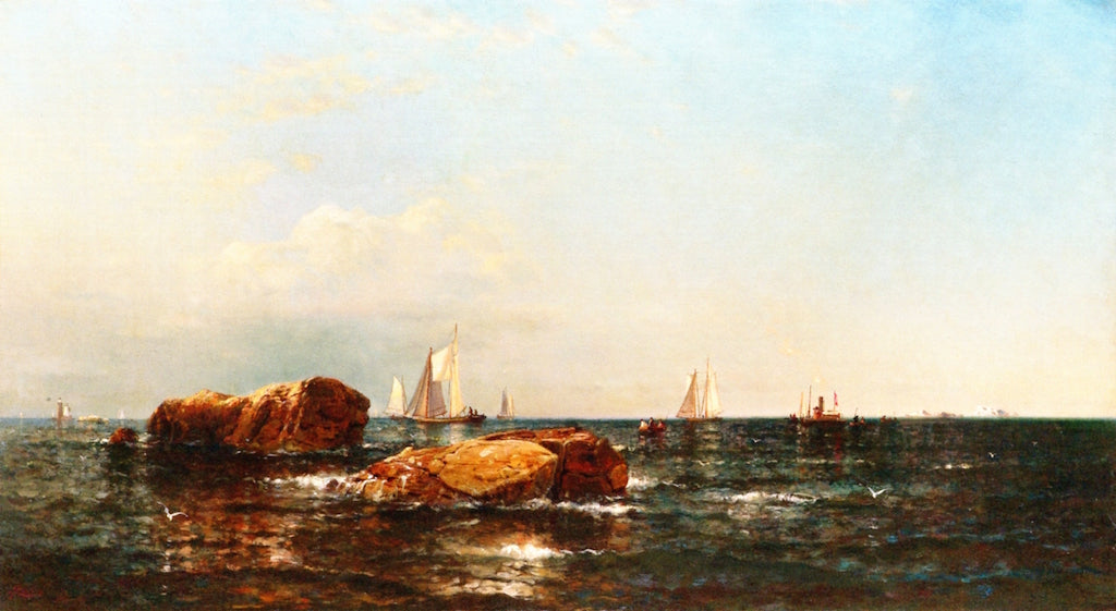 An Afternoon off Portsmouth, vintage artwork by Arthur Quartley, 12x8" (A4) Poster