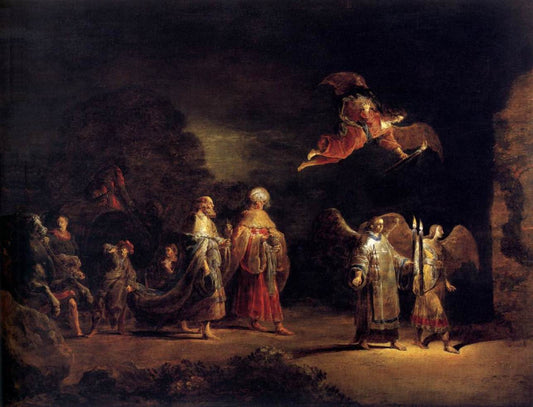 Journey of the Three Magi to Bethlehem, vintage artwork by Leonaert Bramer, 12x8" (A4) Poster