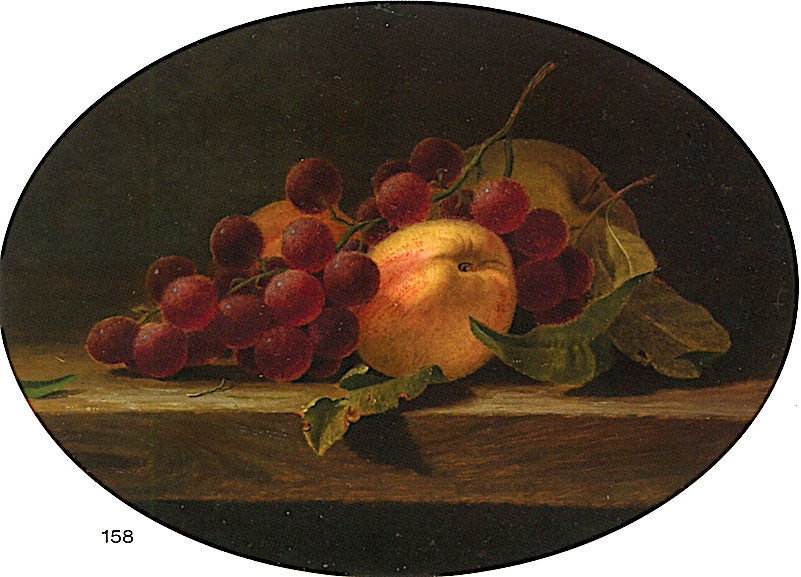 Still Life with Fruit and Cheese, vintage artwork by William Moore Davis, 12x8" (A4) Poster