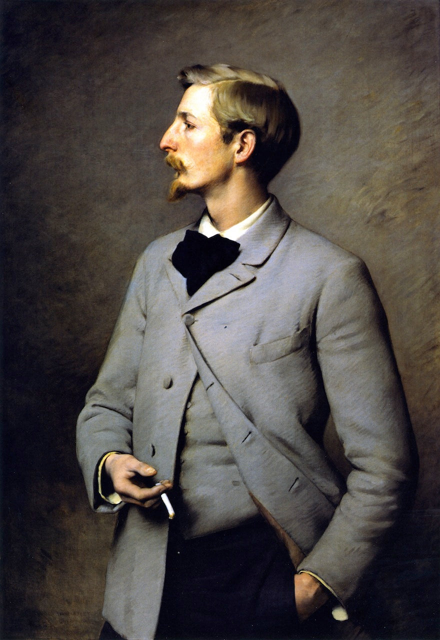 Paul Wayland Bartlett, vintage artwork by Charles Sprague Pearce, 12x8" (A4) Poster
