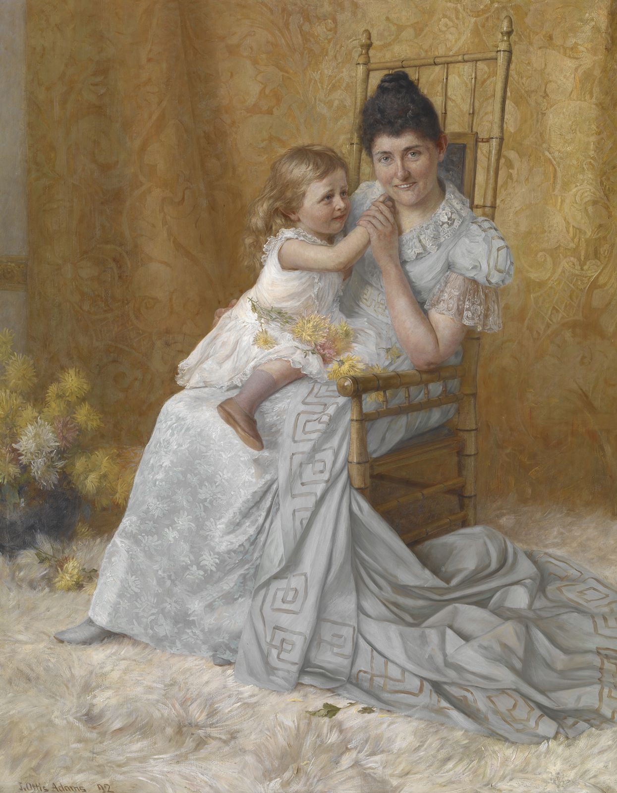 f Martha Wysor Marsh and Son, John Edwin by John Ottis Adams,A3(16x12")Poster