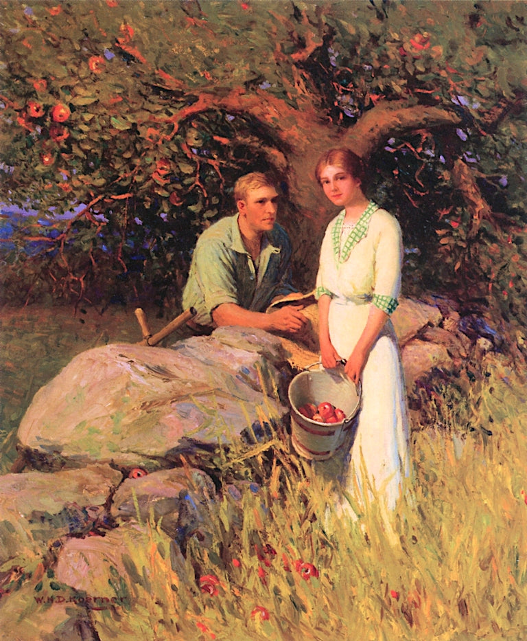 Afternoon Courtship by William Henry Dethlef Koerner,16x12(A3) Poster