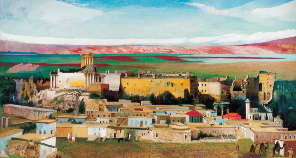 Baalbek, vintage artwork by Tivadar Csontvary Kosztka, 12x8" (A4) Poster