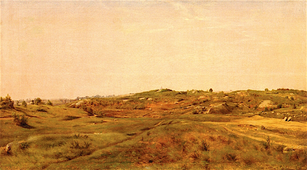 View in Central Park, vintage artwork by Jervis McEntee, 12x8" (A4) Poster