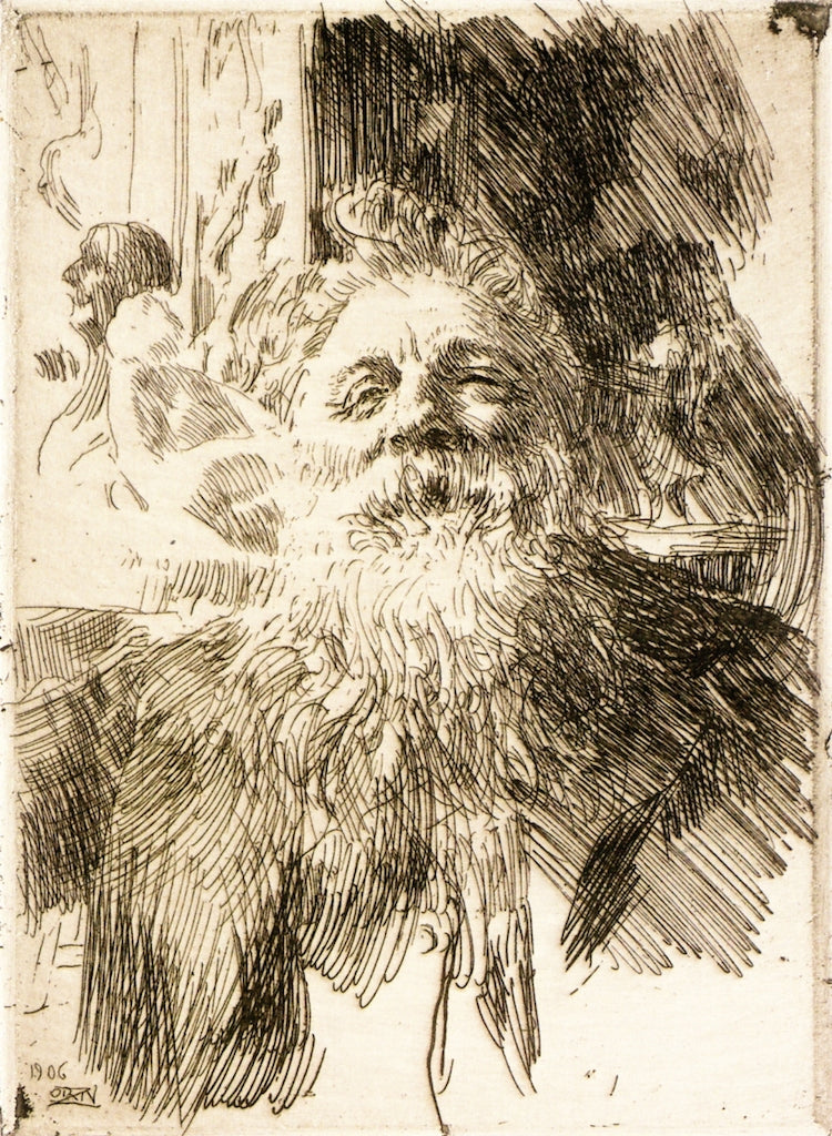 Auguste Rodin by Anders Zorn,A3(16x12")Poster
