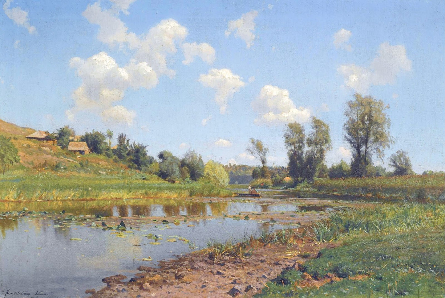 View near Lubni, Ukraine by Iosif Krachkovsky,A3(16x12")Poster