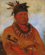 Háw-che-ke-súg-ga, He Who Kills the Osages, Chief of the Tribe, vintage artwork by George Catlin, A3 (16x12") Poster Print