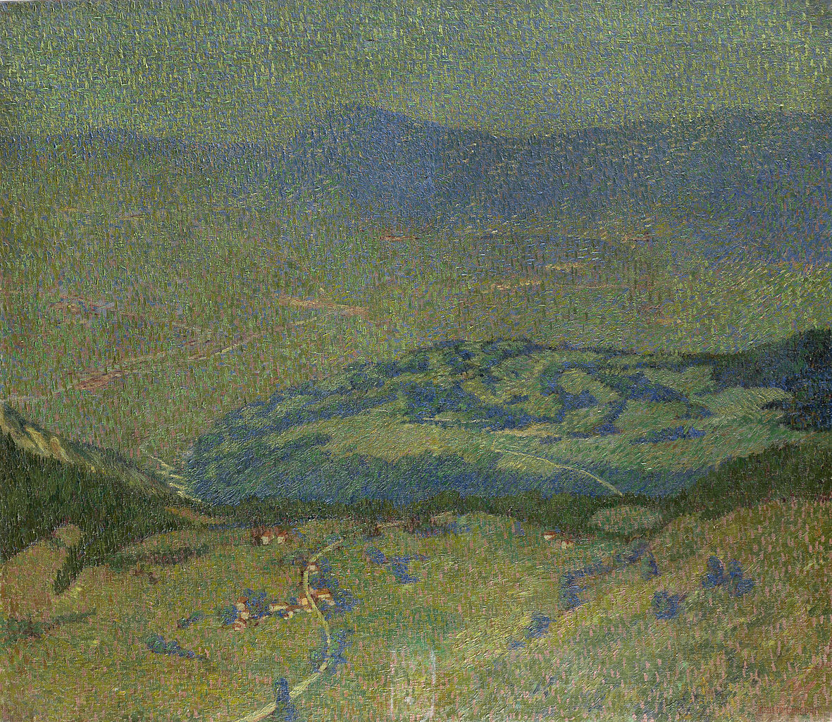 Landscape in Valtellina by Emilio Longoni,A3(16x12")Poster