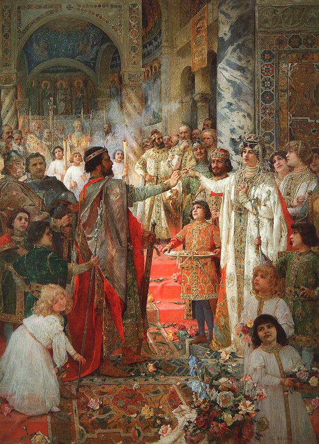 Betrothal of Croatian King Zvonimir by Mato Celestin Medovic,A3(16x12")Poster