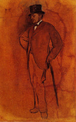 Achille De Gas, vintage artwork by Edgar Degas, 12x8" (A4) Poster