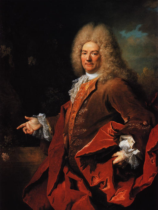 Portrait de Victor Marie d'Estrees, vintage artwork by Nicolas de Largillière, 12x8" (A4) Poster