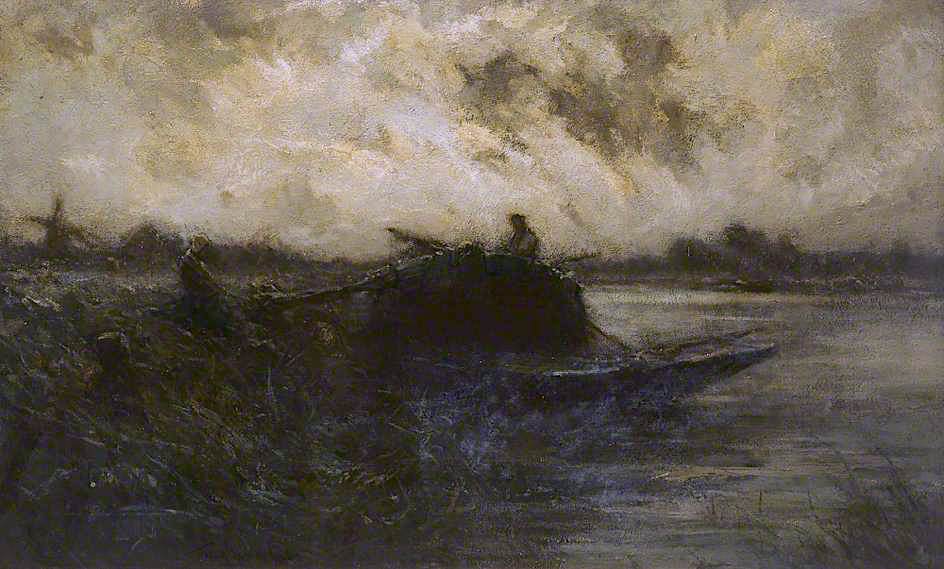 The End of a Weary Day, vintage artwork by Frank Spenlove-Spenlove, 12x8" (A4) Poster