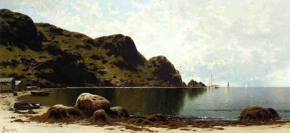 The Cliffs, Grand Manan, vintage artwork by Alfred Thompson Bricher, 12x8" (A4) Poster