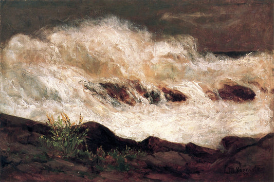 The Surf, vintage artwork by Edward Mitchell Bannister, 12x8" (A4) Poster