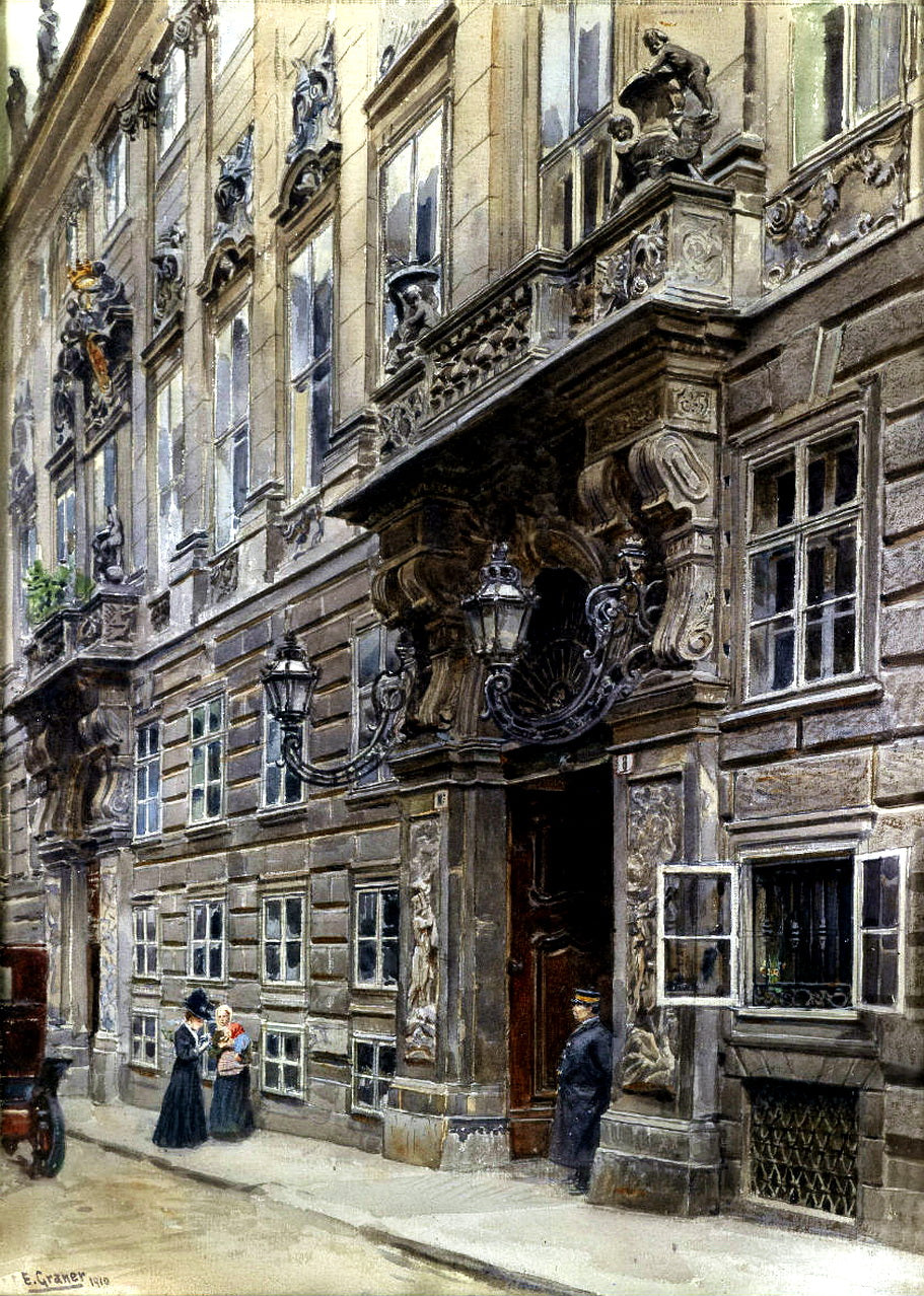  palace of Prinzen Eugen in Himmelpfortgasse by Ernst Graner,A3(16x12")Poster