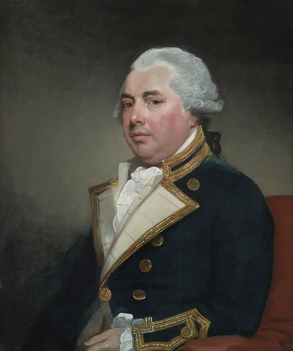 Captain Sir William Abdy (c.1735–1803), Bt, vintage artwork by Gilbert Stuart, 12x8" (A4) Poster