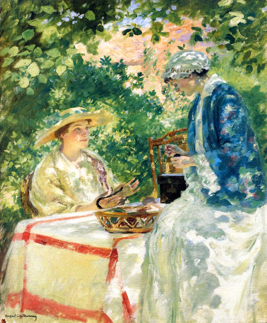 Winding a Skein, vintage artwork by Rupert Bunny, 12x8" (A4) Poster
