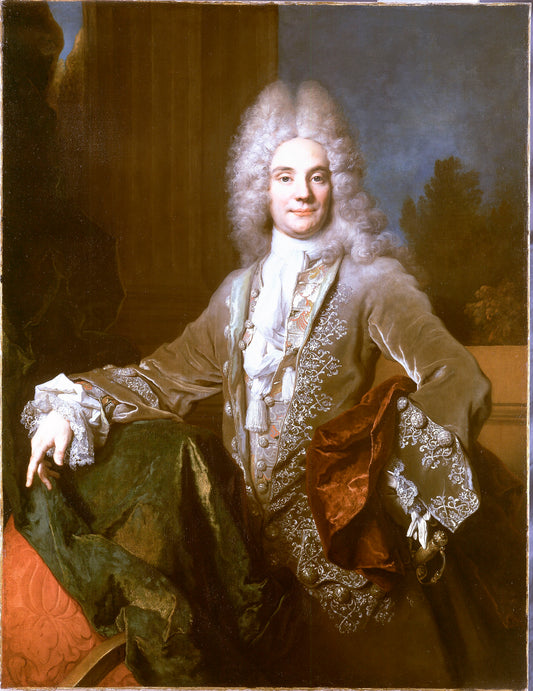 Pierre-Joseph Titon de Cogny, vintage artwork by Nicolas de Largillière, 12x8" (A4) Poster
