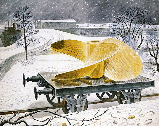 Ship's Screw on a Railway Track by Eric Ravilious,16x12(A3) Poster