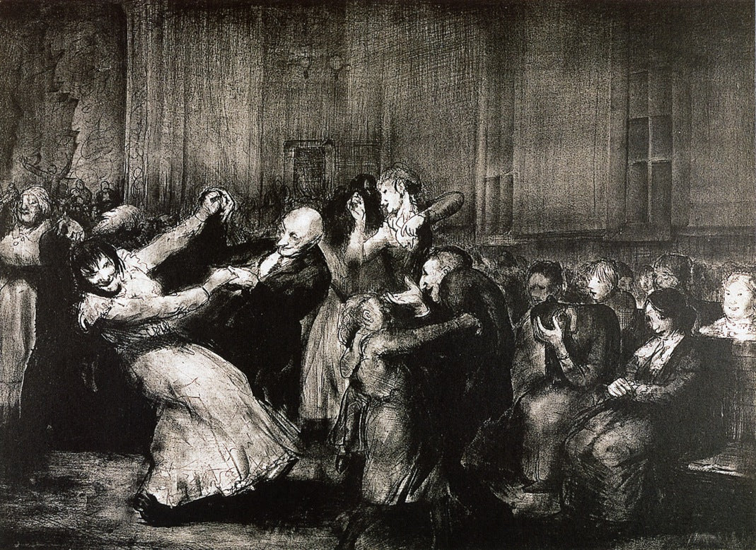 Dance in a Madhouse by George Wesley Bellows,16x12(A3) Poster