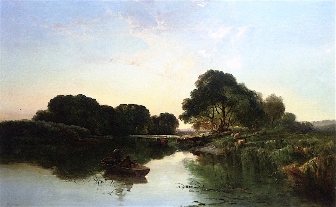 Out Fishing, vintage artwork by Edward Charles Williams, A3 (16x12") Poster Print