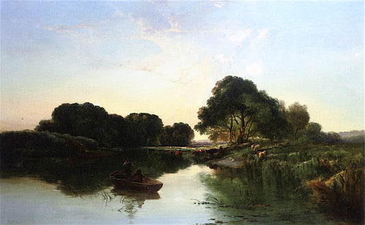 Out Fishing, vintage artwork by Edward Charles Williams, A3 (16x12") Poster Print