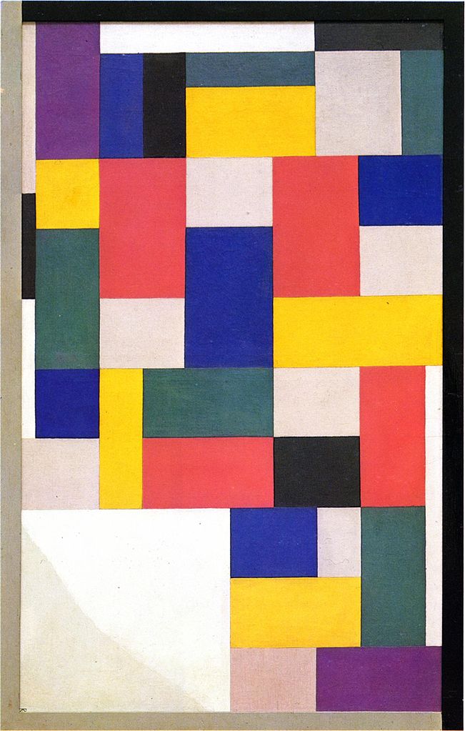 Puur schilderij (Pure Painting), vintage artwork by Theo van Doesburg, 12x8" (A4) Poster