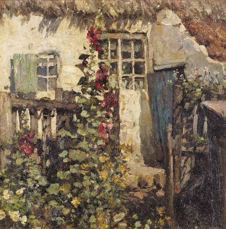 Cottage Entry, vintage artwork by Frederick William Jackson, 12x8" (A4) Poster