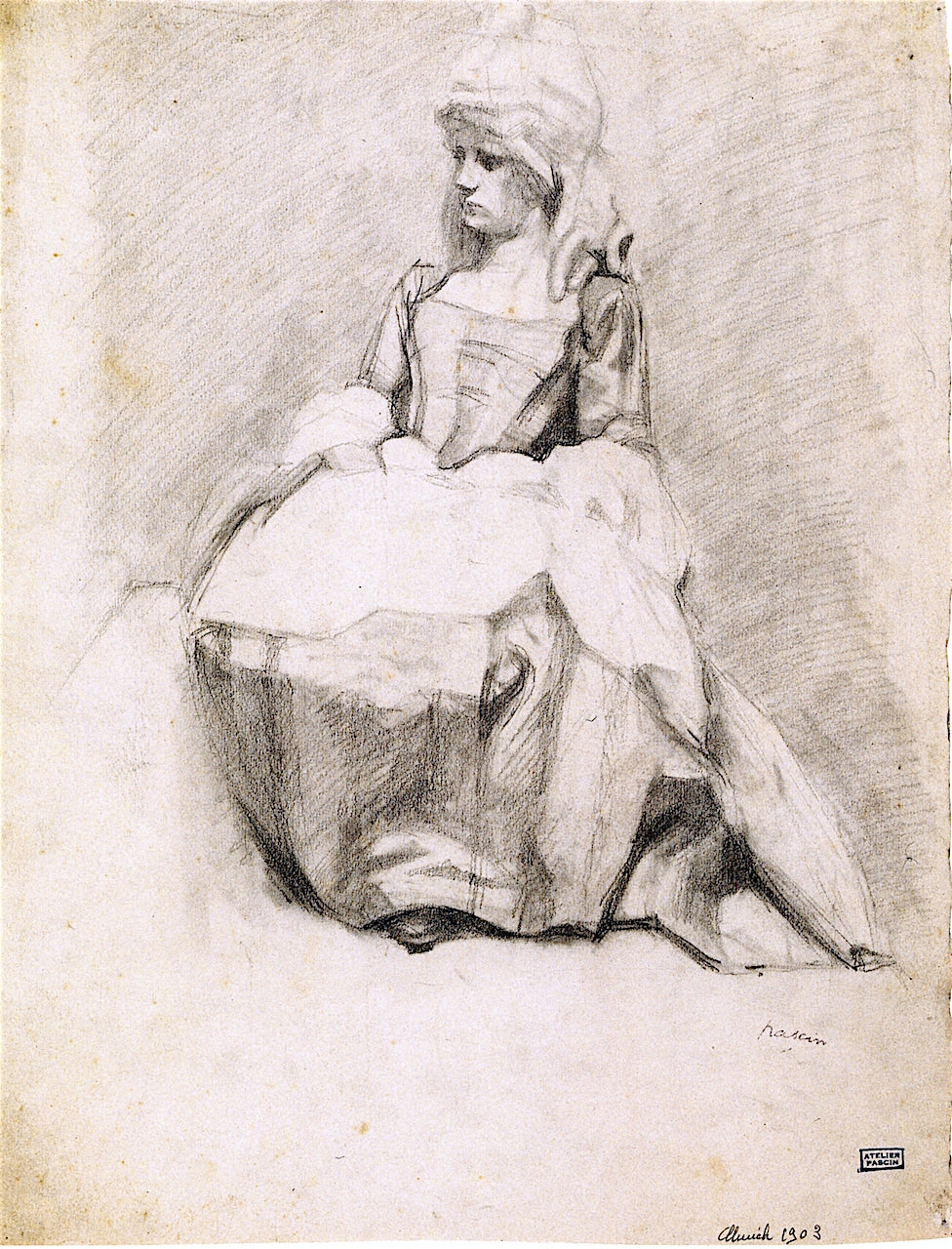 Girl in a Turban by Jules Pascin,16x12(A3) Poster