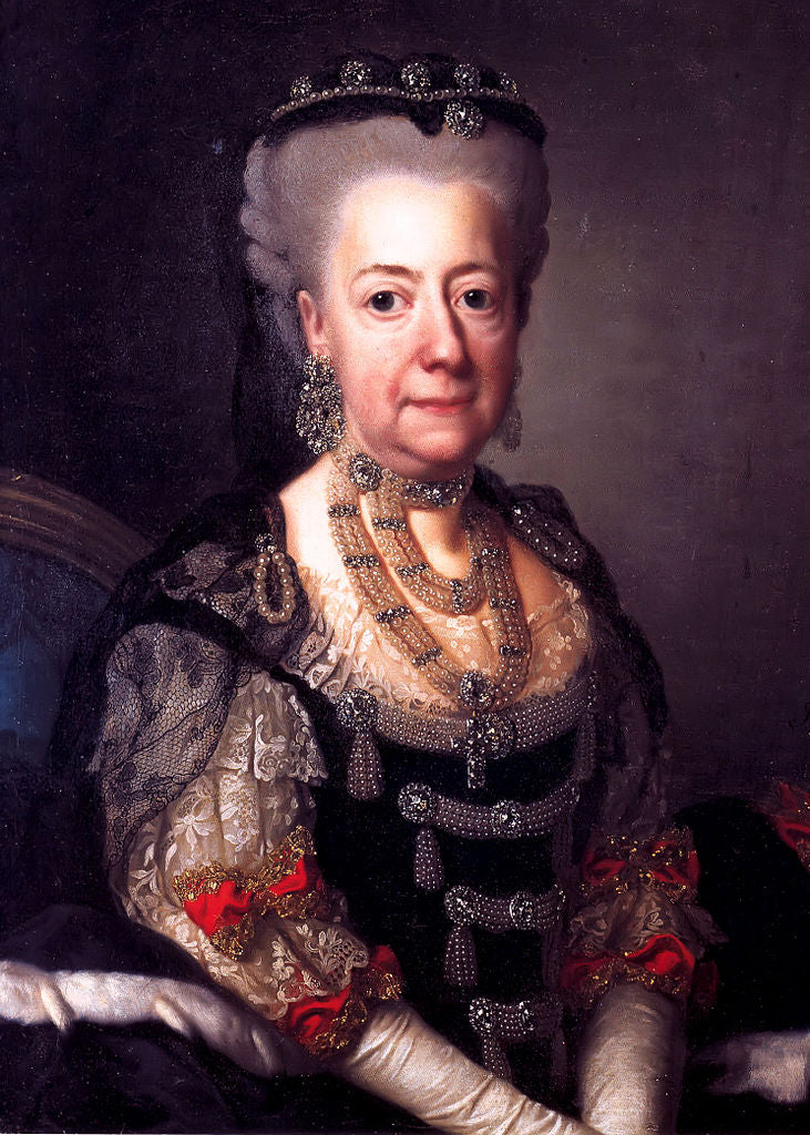 Louise Ulrike, Queen of Sweden, vintage artwork by Alexander Roslin, 12x8" (A4) Poster
