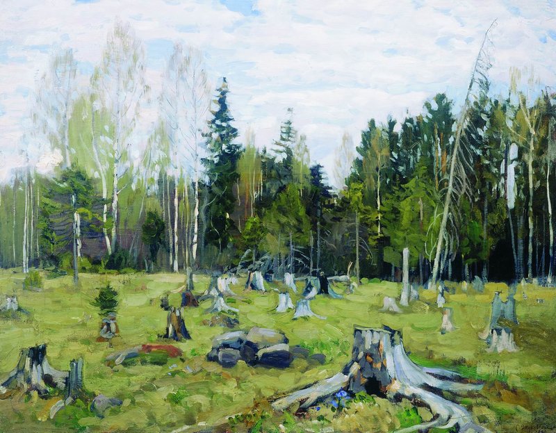Forest Clearing by Stanislav Zhukovsky,16x12(A3) Poster