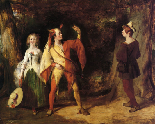Touchstone, Audrey and William, vintage artwork by William Knight Keeling, A3 (16x12") Poster Print