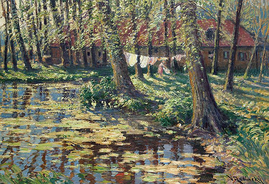 Drying Clothes by Vaclav Radimsky,A3(16x12")Poster