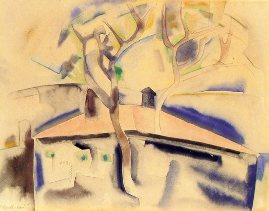 House and Tree Forms #1 by Charles Demuth,16x12(A3) Poster