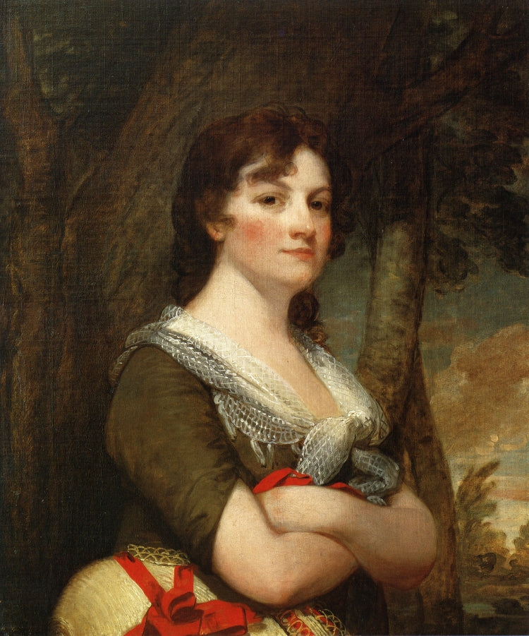 Elizabeth Parke Custis Law, vintage artwork by Gilbert Stuart, 12x8" (A4) Poster