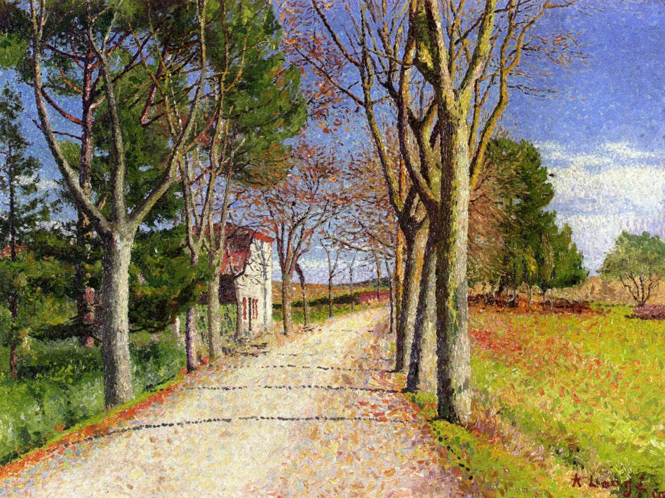 The Road from Cailhauvers Cailhavel by Achille Lauge,A3(16x12")Poster