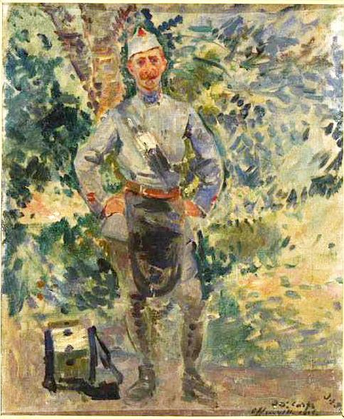 Le Tambour, vintage artwork by Jacques-Émile Blanche, 12x8" (A4) Poster