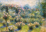 Garden at Giverny, vintage artwork by Blanche Hoschede-Monet, 12x8" (A4) Poster