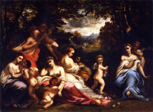 Island of Love, vintage artwork by Narcisse Dìaz de la Peña, A3 (16x12") Poster Print