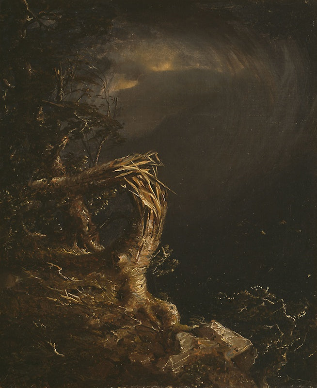 Blasted Tree, vintage artwork by Jasper Francis Cropsey, 12x8" (A4) Poster