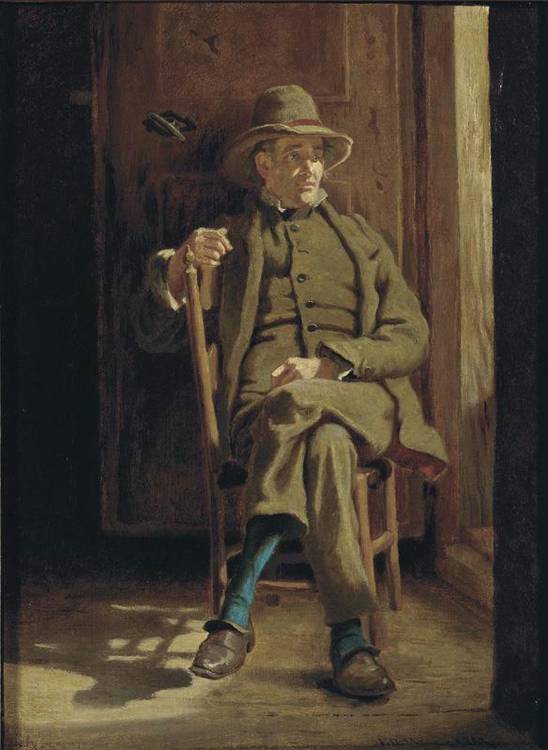 The Man of the House, vintage artwork by Frank Blackwell Mayer, 12x8" (A4) Poster