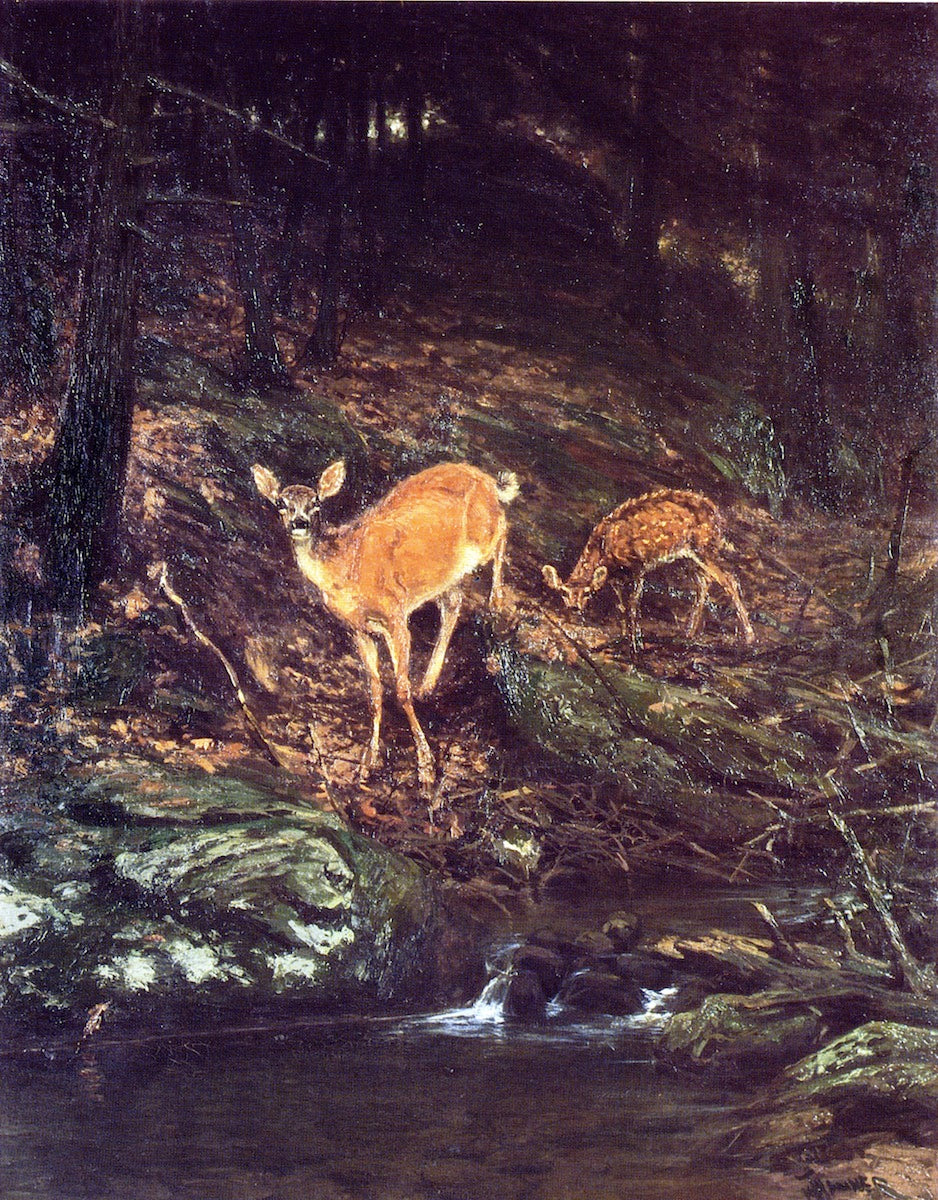 Fauna, vintage artwork by Henry Ossawa Tanner, 12x8" (A4) Poster