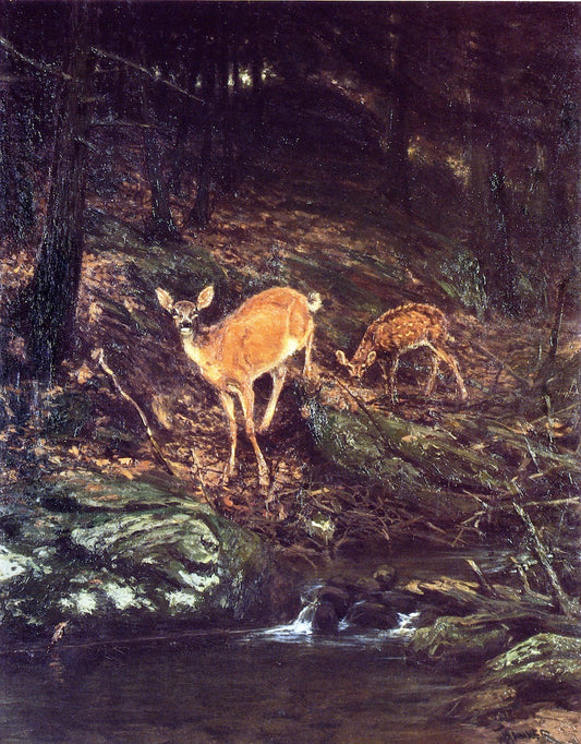 Fauna, vintage artwork by Henry Ossawa Tanner, 12x8" (A4) Poster