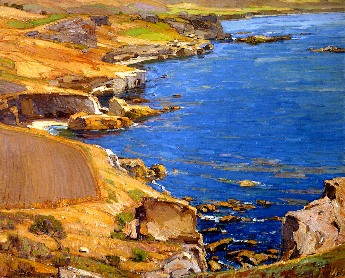 Coast of 1,000 Caves by William Wendt,A3(16x12")Poster
