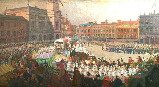 Hospital Carnival Day, Derby by Ernest Townsend,16x12(A3) Poster